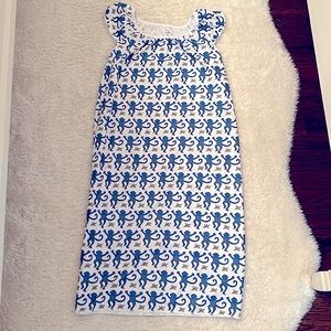 Roller Rabbit blue monkey nightgown
